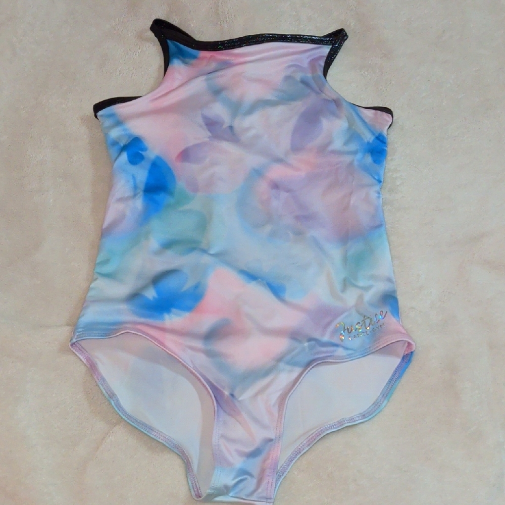 Justice Dance Group Leotard - Black with Multicolor Sparkles